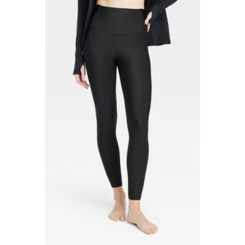 Women's Effortless Support High-Rise 7/8 Leggings - All In Motion Black L